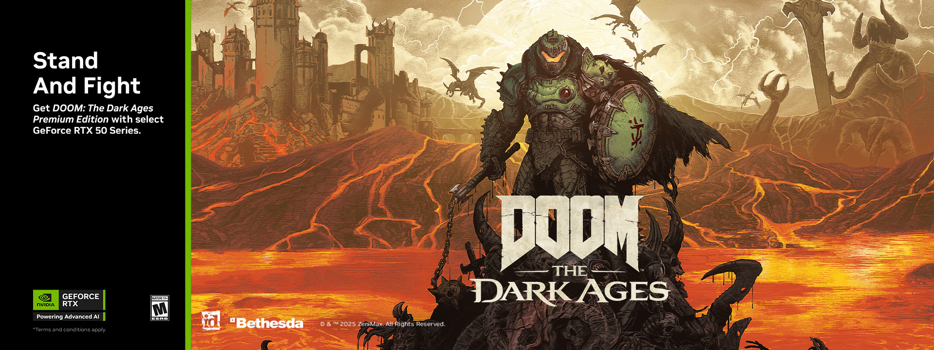 Get DOOM: The Dark Ages with GeForce RTX 50 Series