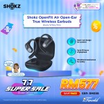 Shokz OpenFit Air Open-Ear True Wireless Earbuds - Black T511-ST-BK 810092678663