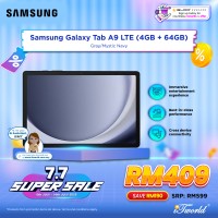 Samsung Galaxy Tab A9 LTE (4GB + 64GB) Dark Blue (SM-X115NDBAXME)