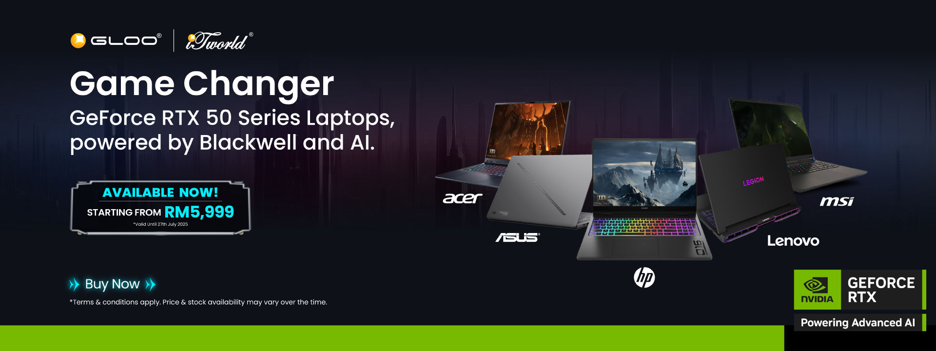 Game Changer GeForce RTX 50 Series Laptop