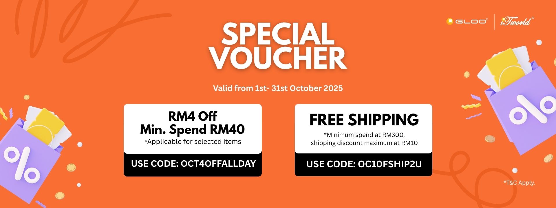 October Special Vouchers