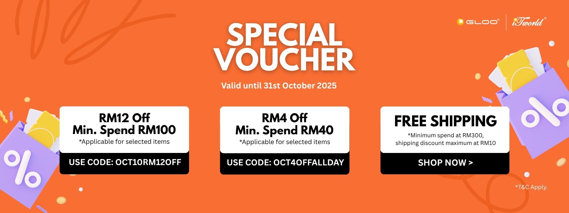 October Special Vouchers