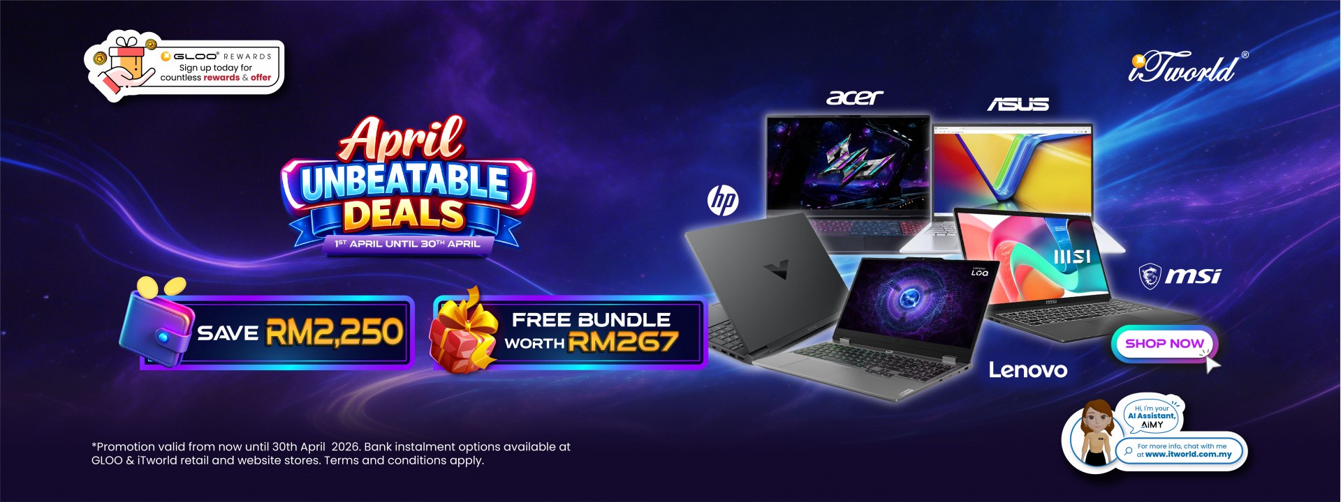 Laptop April Promotion