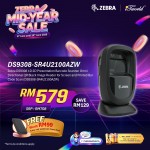 Zebra DS9308 1D 2D Presentation Barcode Scanner Omni Directional QR Black Image Reader for Screen and Printed Bar Code Scan (DS9308-SR4U2100AZW)