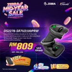 Zebra DS2278 Cordless Handheld 1D 2D Barcode Scanner with Presentation Cradle and USB Cable Black QR Bluetooth Imager Screen Code Reader (DS2278-SR7U2100PRW)