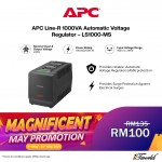 APC Line-R 1000VA Automatic Voltage Regulator LS1000-MS - Black
