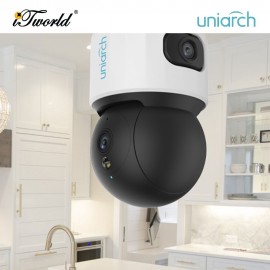 Uniarch S3S 10MP Dual Lens WiFi PT CCTV Indoor Camera 360 Auto Tracking Dual View Night Vision