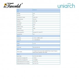 Uniarch MW3232-V-DT 32" FHD VA Monitor 75Hz 8ms HDMI VGA Built-in Speaker
