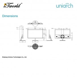 Uniarch MW-LC22-S 22" FHD VA Monitor 100Hz 5ms HDMI VGA Built-in Speaker 