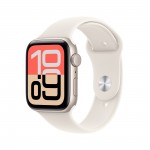 Apple Watch SE 3  GPS + Cellular 44mm  Starlight Aluminium Case with Starlight Sport Band - M/L MEPF4X/A