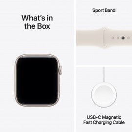 Apple Watch SE 3  GPS + Cellular 44mm  Starlight Aluminium Case with Starlight Sport Band - M/L MEPF4X/A
