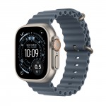 Apple Watch Ultra 3  GPS + Cellular  49mm  Natural Titanium Case with Anchor Blue Ocean Band MEWH4X/A