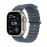Apple Watch Ultra 3  GPS + Cellular  49mm  Natural Titanium Case with Anchor Blue Ocean Band MEWH4X/...