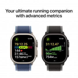 Apple Watch Ultra 3  GPS + Cellular  49mm  Natural Titanium Case with Anchor Blue Ocean Band MEWH4X/A