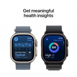 Apple Watch Ultra 3  GPS + Cellular  49mm  Natural Titanium Case with Anchor Blue Ocean Band MEWH4X/A