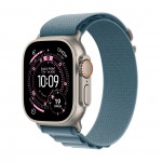 Apple Watch Ultra 3  GPS + Cellular  49mm  Natural Titanium Case with Light Blue Alpine Loop - Large MEWP4X/A