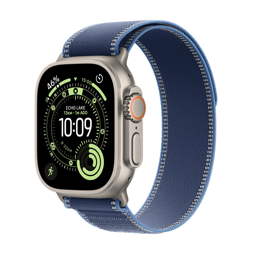 [Pre-order] Apple Watch Ultra 3  GPS + Cellular  49mm  Natural Titanium Case with Blue/Bright Blue Trail Loop - S/M MEWR4X/A [ETA: 14 Oct onwards]