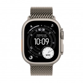 Apple Watch Ultra 3  GPS + Cellular  49mm  Natural Titanium Case with Natural Titanium Milanese Loop - Large MF0E4X/A