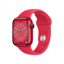 Apple Watch Series 8 GPS + Cellular, 41mm (PRODUCT)RED Aluminium Case with (PRODUCT)RED Sport Band - Regular