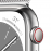 Apple Watch Series 8 GPS + Cellular, 41mm Silver Stainless Steel Case with Silve...