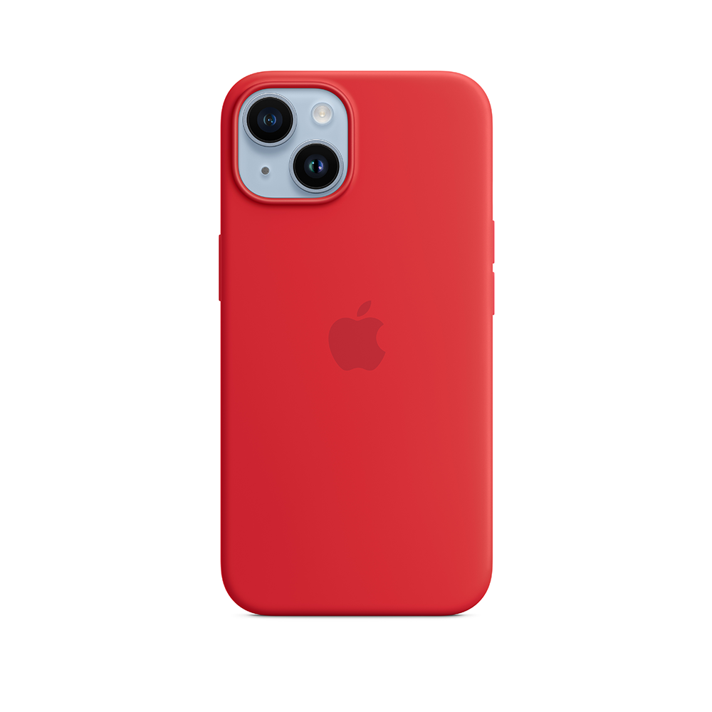 Apple iPhone 14 Plus Silicone Case with MagSafe - (PRODUCT)RED MPT63FE/A