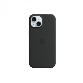 Apple iPhone 15 Silicone Case with MagSafe - Black