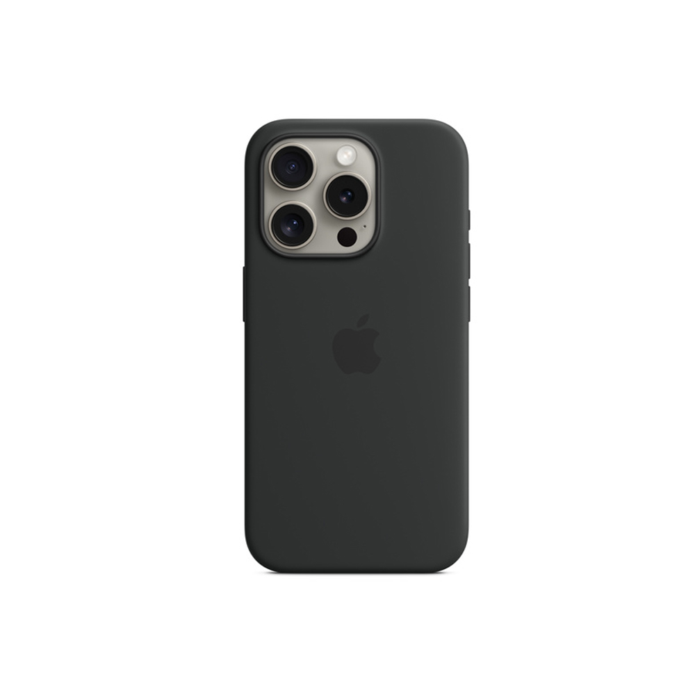 Apple iPhone 15 Pro Max Silicone Case with MagSafe - Black