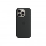 Apple iPhone 15 Pro Silicone Case with MagSafe - Black