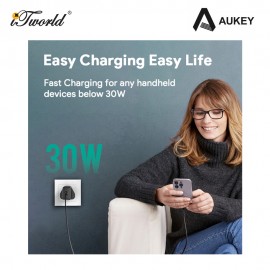 AUKEY Portable 30W PD Wall Charger PA-R1P 689323786473