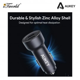 Aukey Enduro Dual 65W Dual USB C Power Delivery Car Charger CC-Y23 689323787234