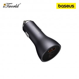Baseus Golden Contactor Pro Triple Fast Charge Car Charger 65W A+2C - Dark Gray 6932172610289