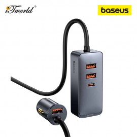 Baseus Share Together PPS Multi-Port Fast charging Car Charger Extension Cord 120W 3A+1C-Gray