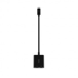 Belkin RockStar™ 3.5mm Audio + USB-C Charge Adapter 16CM CABLE NPA004btBK