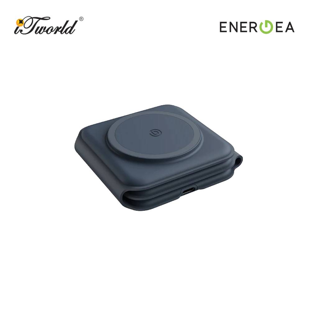 ENERGEA BAZIC GOMAG TRIO PLUS, 3IN1 ELEVATED FOLDABLE MAGNETIC WIRELESS CHARGER 15W - BLUE 8885020100624