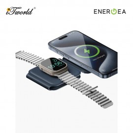 ENERGEA BAZIC GOMAG TRIO PLUS, 3IN1 ELEVATED FOLDABLE MAGNETIC WIRELESS CHARGER 15W - BLUE 8885020100624
