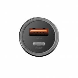 ENERGEA AluDrive USB-C PD20 + USB-A QC3.0 Duo Port Aluminium 38W Car Charger 6957879424120