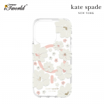 KATE SPADE New York Protective Hardshell for Magsafe case for iPhone 14 Pro 6.1" - Classic Peony Cream