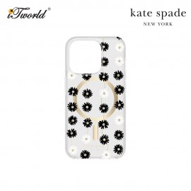 KATE SPADE New York Protective Hardshell for Magsafe iPhone 15 Pro Max 6.7" - Daisy Chain 840171733686