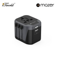 Mazer IFTravel120 Infinite 2 USB-A World Travel Charger - Grey 8881304544108
