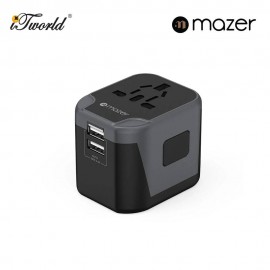 Mazer IFTravel120 Infinite 2 USB-A World Travel Charger - Grey 8881304544108