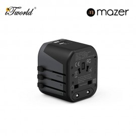 Mazer IFTravel120 Infinite 2 USB-A World Travel Charger - Grey 8881304544108