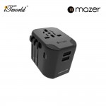 Mazer IFTravel120PD Infinite PD20W 1C2A World Travel Charger - BlackGrey 8881304544627