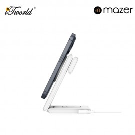 Mazer MagFold02/Qi2 Certified 20W Foldable 3in1 Wireless charger - White 8881304544795
