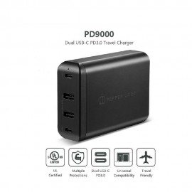 PEPPER JOBS 78W 4-Ports Dual USB-C PD Desktop Charger