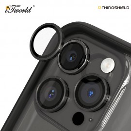 RhinoShield iPhone 15 Pro/15 Pro Max Tempered Glass Lens Protector - Dark Gray 4711366129248