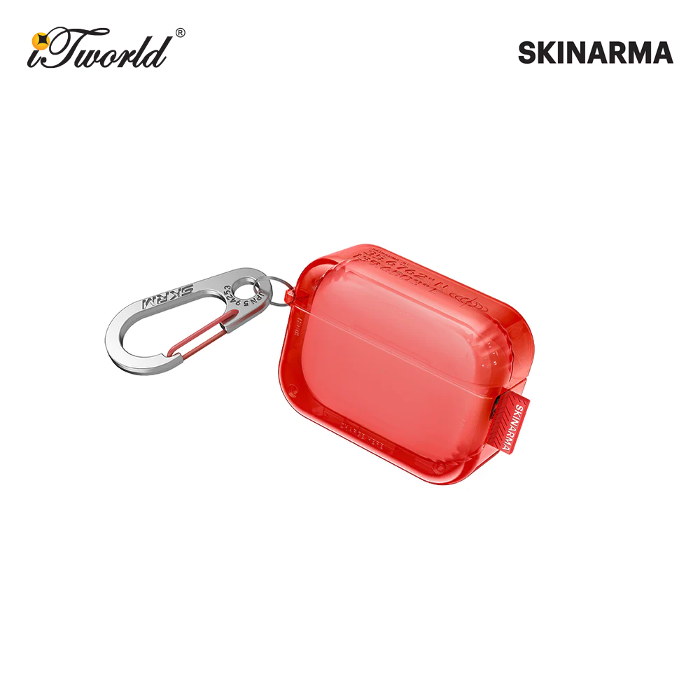 SKINARMA Saido AirPods Pro 2 case - Red 8886461243239