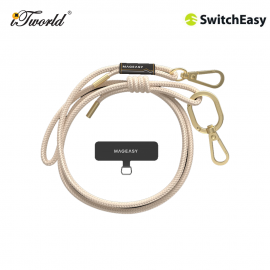 SwitchEasy STRAP + STRAP Card Lanyard 6mm - Beige 4895241114878