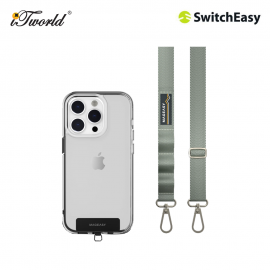 SwitchEasy STRAP + STRAP Card Lanyard 20mm - Misty Blue 4895241114953