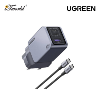 UGREEN NEXODE PRO 65W 2C1A GAN FAST CHARGER+USB-C TO USB-C CABLE 100W 1.5M UG-X755-25872