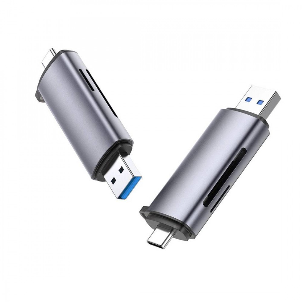 UGREEN USB-C+USB 3.0 TF/SD Card Reader with USB power-50706